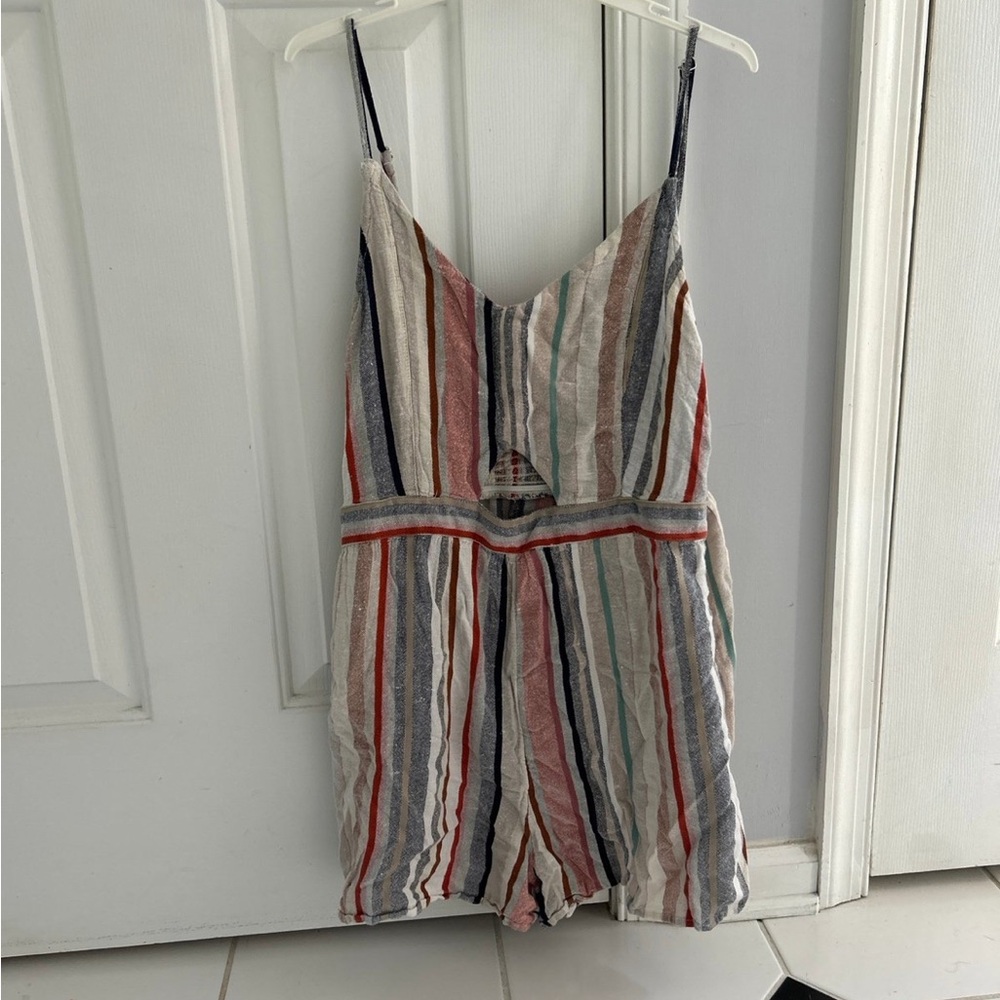 American Eagle Outfitters Striped Multicolor Jumpsuit